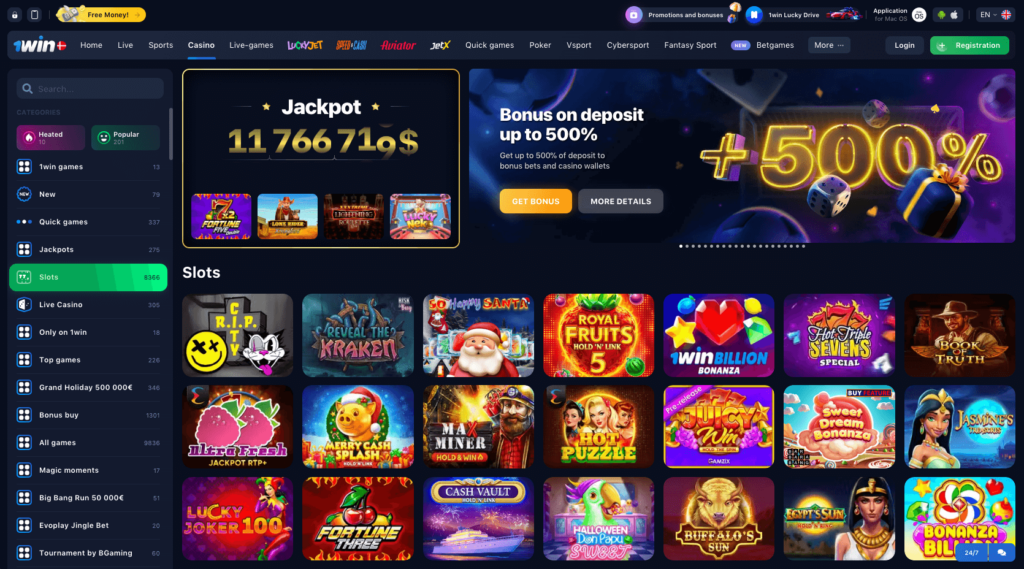 1Win Bitcoin Casino Games