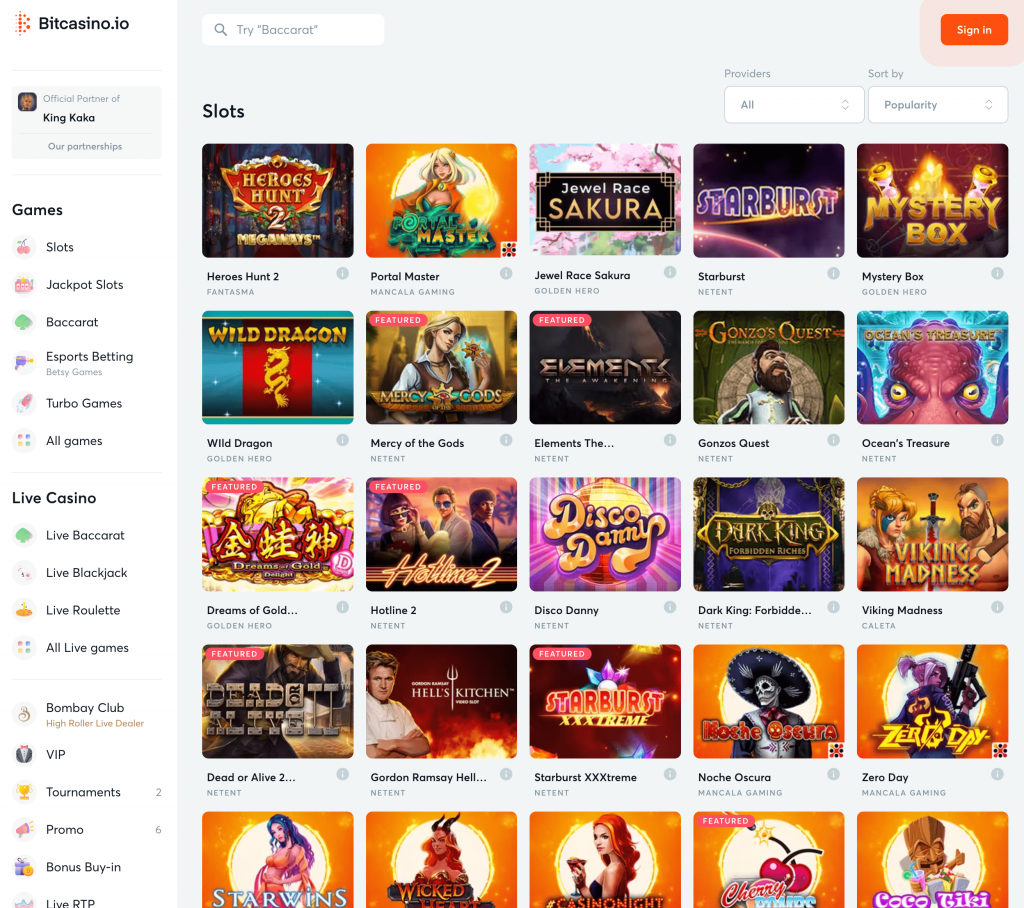 Bitcasino.io bitcoin casino games