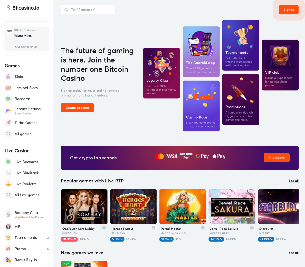 Bitcasino.io bitcoin casino login