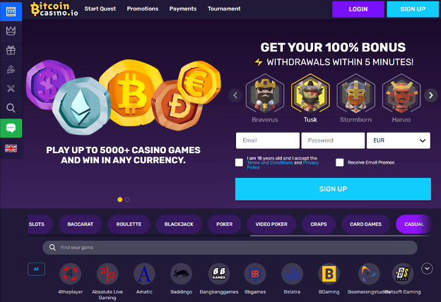 BitcoinCasino.io Crypto Casino review