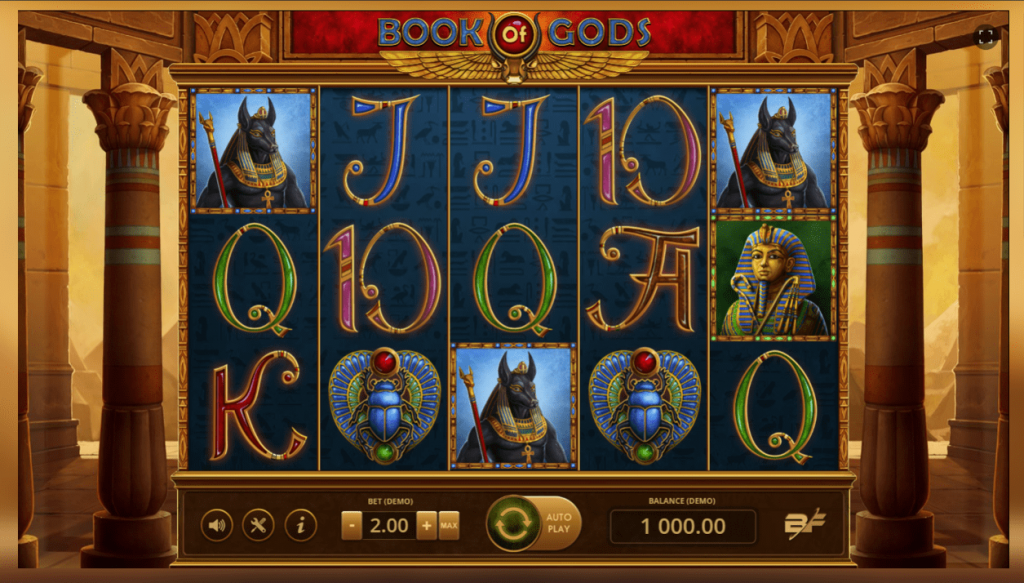 Play Book of Gods at bitcoin casinos
