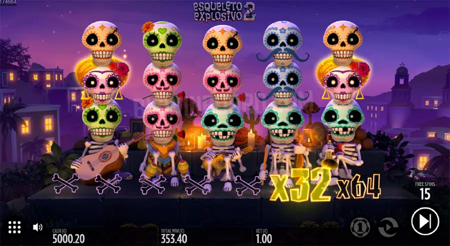 Esqueleto Explosivo 2 Demo - Play free at VIPCoin Casino