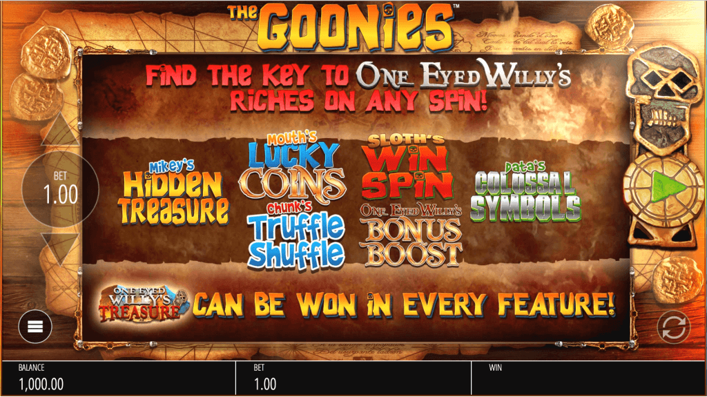 Goonies Slot - Free Demo play