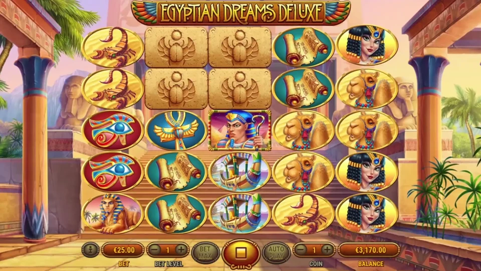 Play Egyptian Dreams Deluxe at the best bitcoin casinos