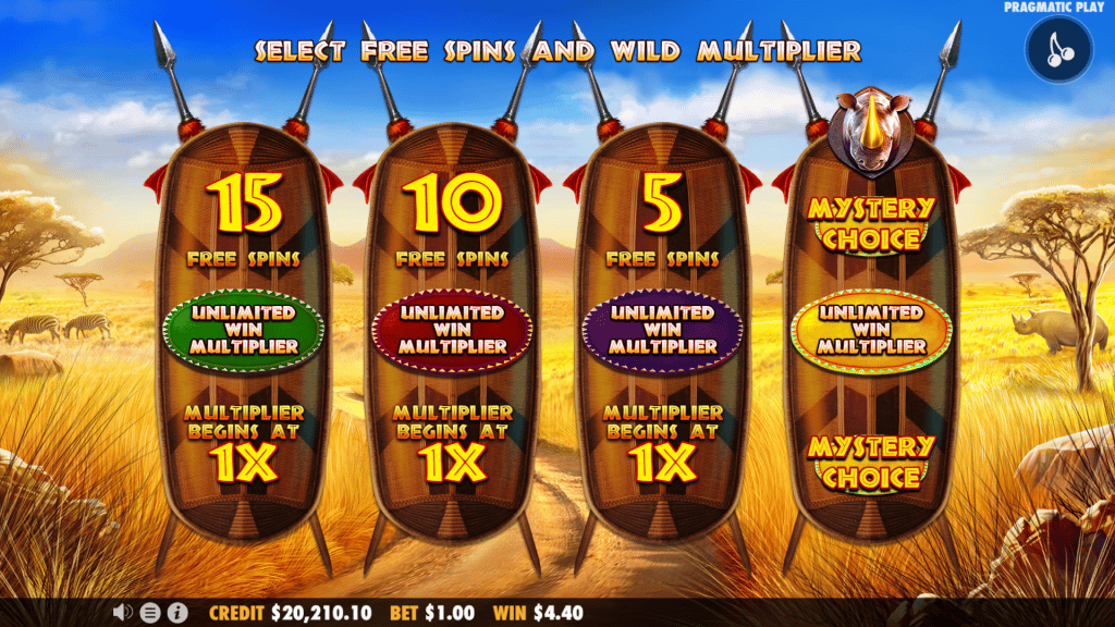 Great Rhino Megaways Free Spins