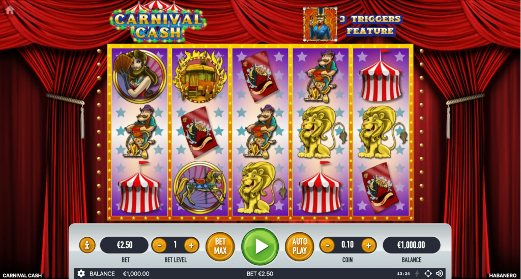 PLay Carnival Cash with cryptocurrencies