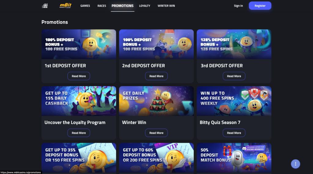 mBit Bitcoin Casino Bonuses & Promos