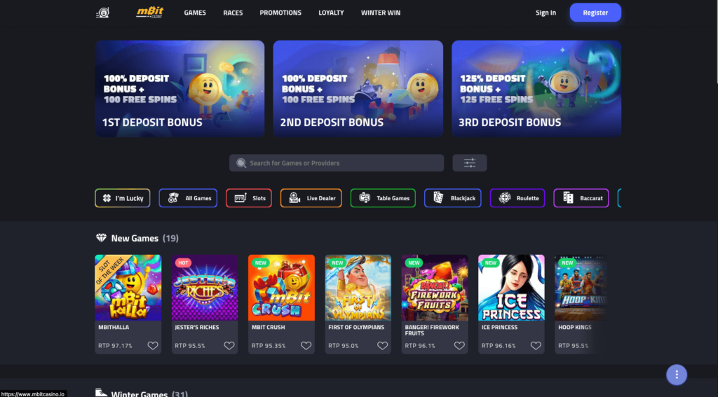 mBit Bitcoin Casino Review