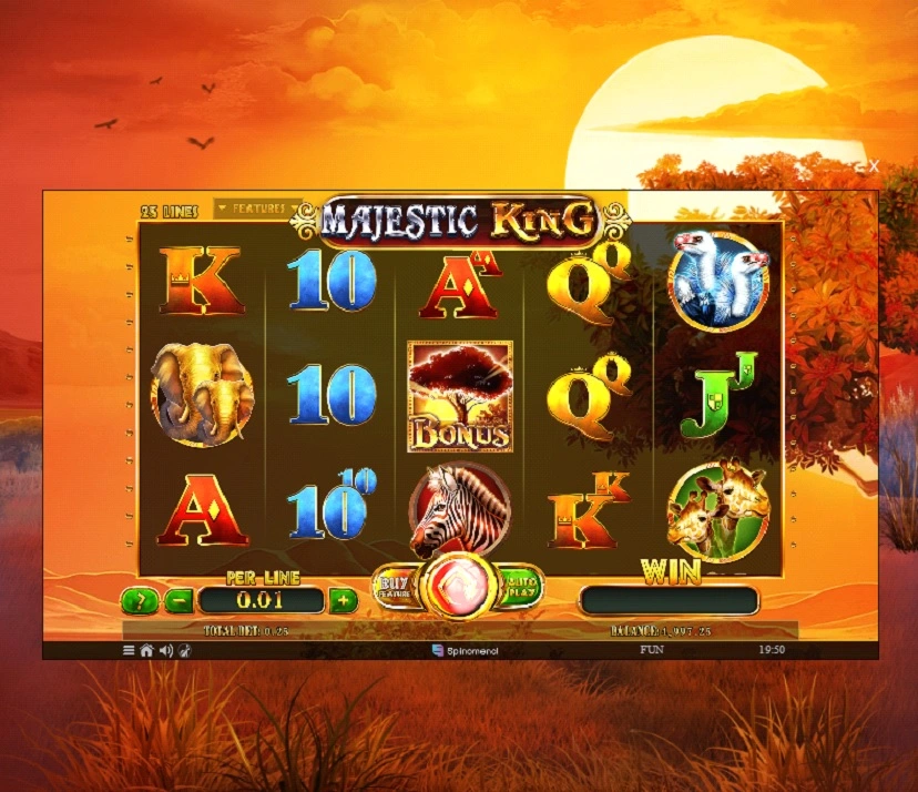 Majestic King free crypto slot game